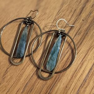 Handmade labradorite earrings